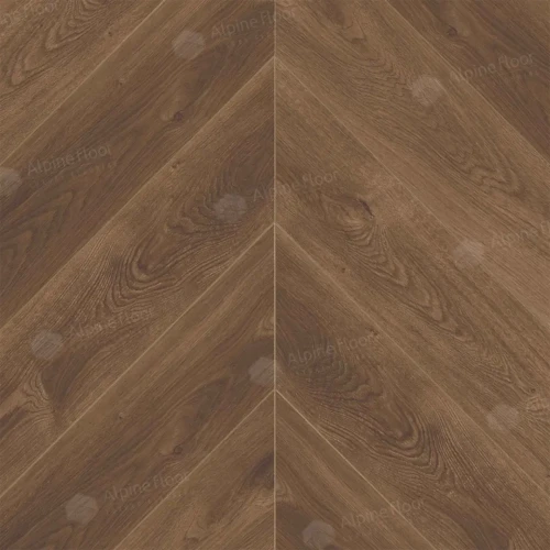 Виниловый ламинат Alpine floor Chevron Eco 18-13 Дуб Коричневый на otdelka1.ru
