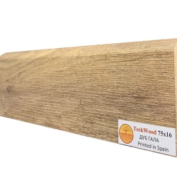 Плинтус МДФ Теквуд / Teckwood 75мм Дуб Гала