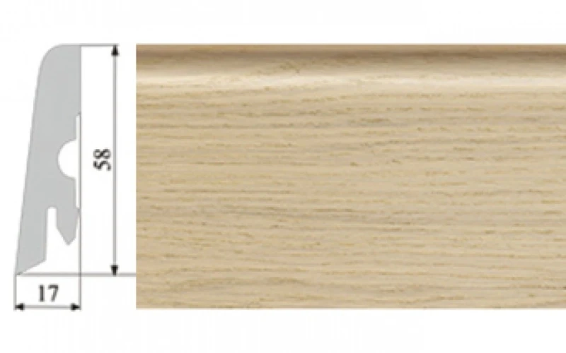 Плинтус Corkstyle Oak Creme