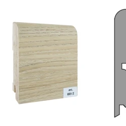 Плинтус шпонированный Finitura Dekor 120x15 прямой №012