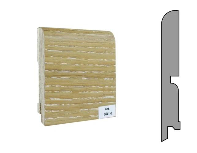 Плинтус шпонированный Finitura Dekor 120x15 прямой №014 на otdelka1.ru