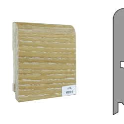 Плинтус шпонированный Finitura Dekor 120x15 прямой №014