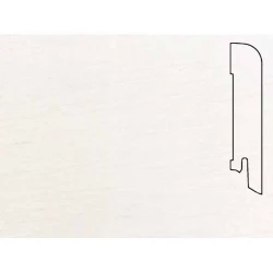 Плинтус шпонированный Педрос / Pedross Белый гладкий 70 х 15 мм