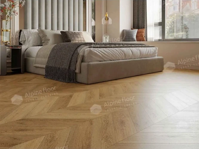 Виниловый ламинат Alpine floor Chevron Eco 18-15 Дуб Буна на otdelka1.ru
