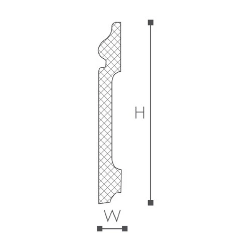 FO2 плинтус Wallstyl NMC 120х15х2000 мм на Otdelka1.ru