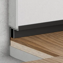 Угловой профиль Ликорн (закладная) для монтажа на черновом этапе ремонта С-10.2.1 Серебристый