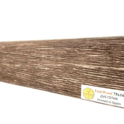 Плинтус МДФ Теквуд / Teckwood 75мм дуб готик