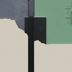 Теневая рейка Laconistiq Classic Черный анодированный