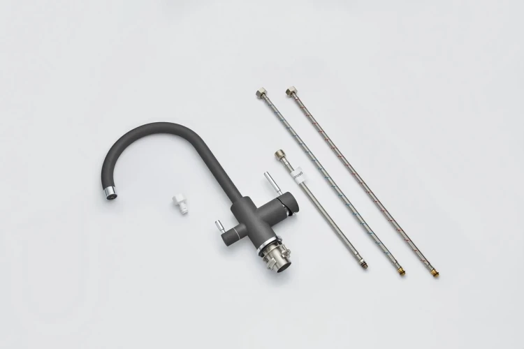 Смеситель EMAR EC-3007 3007.7 Антрацит на Otdelka1.ru