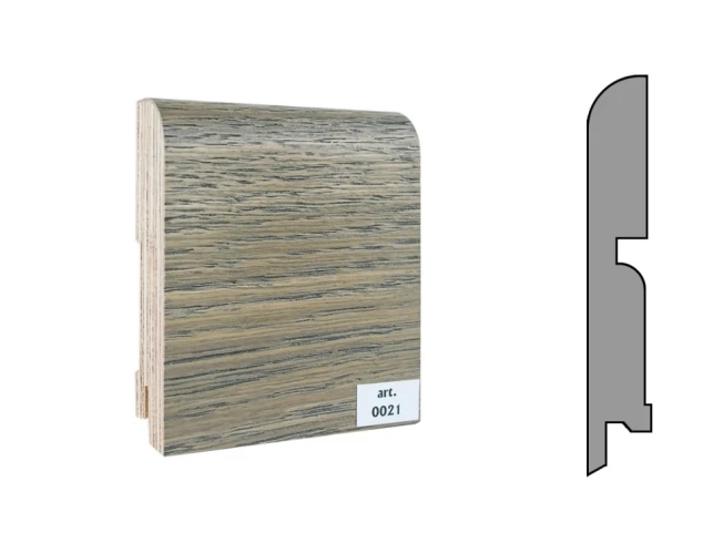 Плинтус шпонированный Finitura Dekor 100x15 №021 на Otdelka1.ru