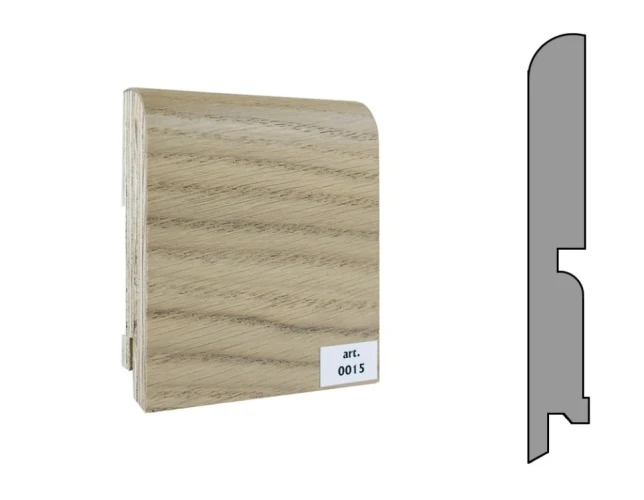 Плинтус шпонированный Finitura Dekor 120x15 прямой №015 на otdelka1.ru