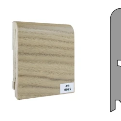 Плинтус шпонированный Finitura Dekor 120x15 прямой №015