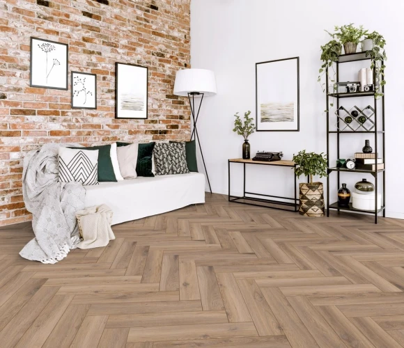 Ламинат Кронотекс / Kronotex Herringbone D3766 Metz Oak на Otdelka1.ru