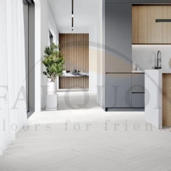 Виниловый Ламинат SPC Falquon The Floor Herringbone D2935 White HB