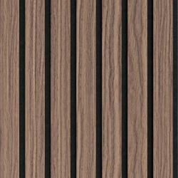 Акустическая панель Ликорн на черном войлоке шпон Орех Американский