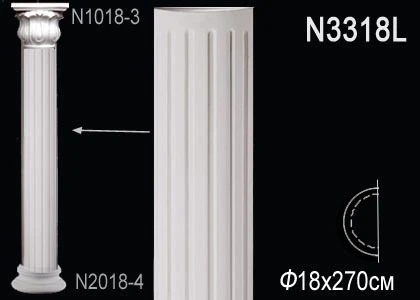 Полуколонна Perfect / Перфект N3318L на Otdelka1.ru