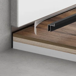 Теневой плинтус Ликорн без подсветки С-11.2.3 черный