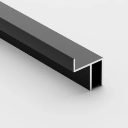 Теневой плинтус Ликорн без подсветки С-11.2.3 черный