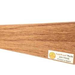 Плинтус МДФ Теквуд / Teckwood 75мм дуб гранд