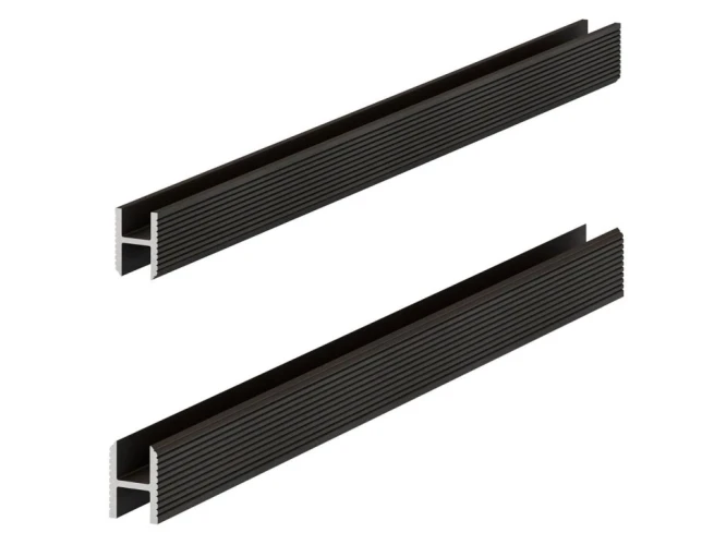 Теневая рейка Laconistiq Dual Черный анодированный на otdelka1.ru