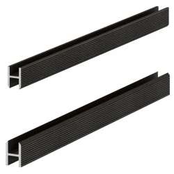 Теневая рейка Laconistiq Dual Черный анодированный