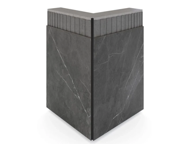 Теневая рейка Laconistiq Dual Черный анодированный на otdelka1.ru