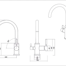 Смеситель EMAR EC-3007.8 Морион