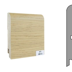 Плинтус шпонированный Finitura Dekor 120x15 прямой №016