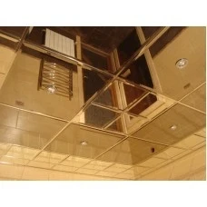 Потолочное зеркало 595х595 Бронза Фацет