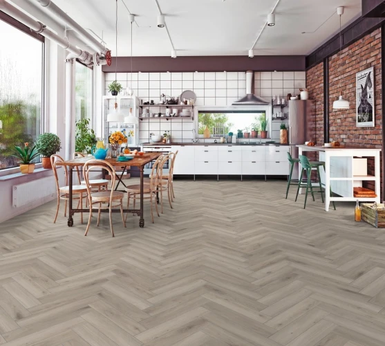 Ламинат Кронотекс / Kronotex Herringbone D3773 Серебряный дуб на Otdelka1.ru