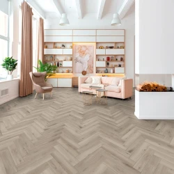 Ламинат Кронотекс / Kronotex Herringbone D3773 Серебряный дуб