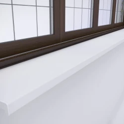 Подоконник ПВХ Витраж Стандарт Белый