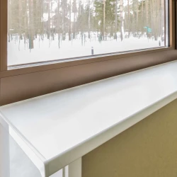Подоконник ПВХ Витраж Стандарт Белый