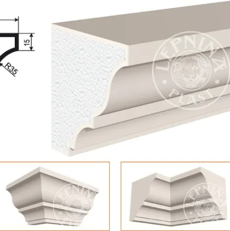 Фасадный карниз LepninaPlast КВ-126/1 на otdelka1.ru