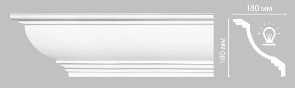 Потолочный плинтус Decomaster 96695 на otdelka1.ru