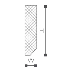 FT2 плинтус Wallstyl NMC 58х13х2000 мм
