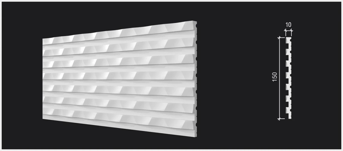 Стеновая панель 3D Decor Dizayn DD930 3м на otdelka1.ru
