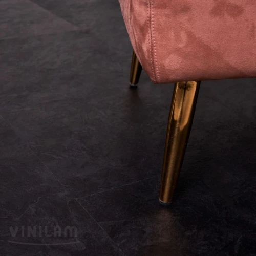 Виниловая плитка Винилам / Vinilam Ceramo 61607 Сланцевый черный на otdelka1.ru