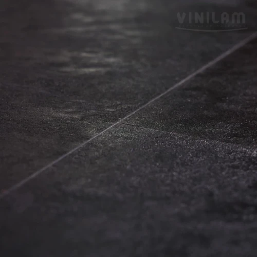 Виниловая плитка Винилам / Vinilam Ceramo 61607 Сланцевый черный на otdelka1.ru