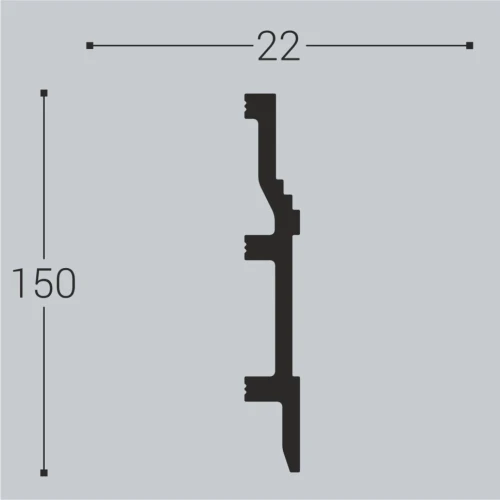 Плинтус напольный bello deco XPS П8 150x22 на Otdelka1.ru
