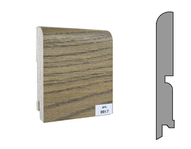 Плинтус шпонированный Finitura Dekor 120x15 прямой №017 на otdelka1.ru