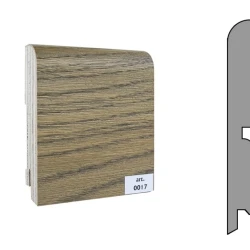 Плинтус шпонированный Finitura Dekor 120x15 прямой №017