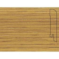 Плинтус шпонированный Педрос / Pedross Дуб 70 х 15 мм