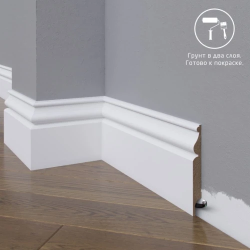 Плинтус МДФ под покраску Madest Decor 11-100-12 на Otdelka1.ru