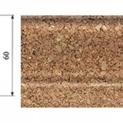 Шпонированный плинтус Corkstyle Cork Natur