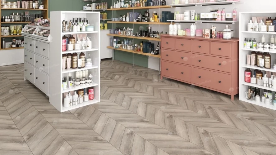 Виниловый ламинат Alpine floor Chevron Eco 18-8 Дуб Исида на otdelka1.ru