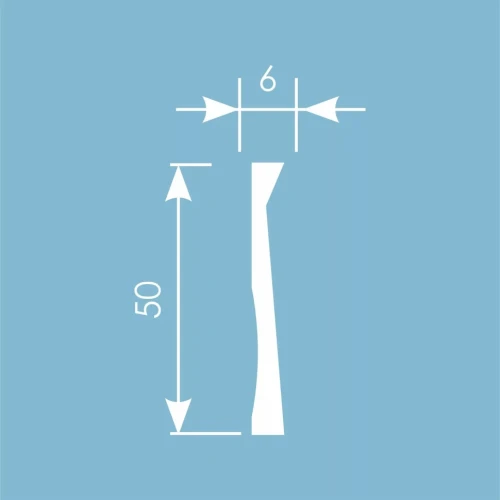 Молдинг Cosca MX048 50х6 экополимер на otdelka1.ru