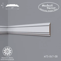 Молдинг МДФ эмаль белый Madest Decor М73-047-08