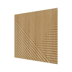Стеновая панель Ликорн МДФ Квадратная Орех светлый