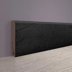 Плинтус МДФ 80 мм Bonkeel Черный Лофт